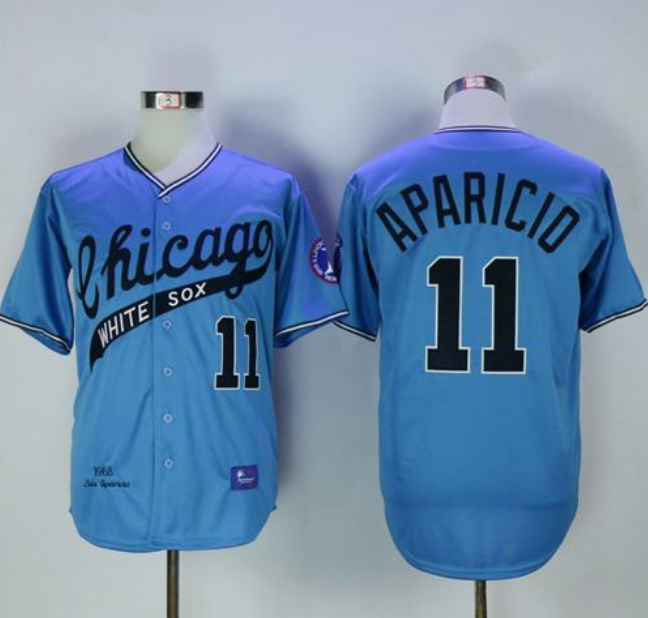 Men's Chicago White Sox ACTIVE PLAYER Custom 1968 Blue Mitchell & Ness Throwback Cool Base Jersey
